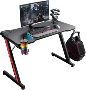 Homall Cup & Headphone Holder Carbon Fiber Computer Gaming Desk