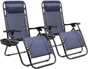 Homall Assembly Free Zero Gravity Chairs, 2-Piece