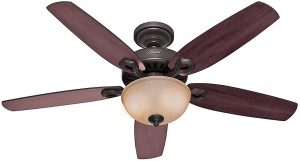 Hunter Adjustable Ceiling Fan For Bedroom, 52-Inch