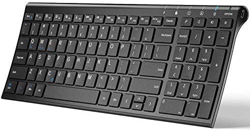 iClever Low-Profile Keys Rechargeable Bluetooth Keyboard