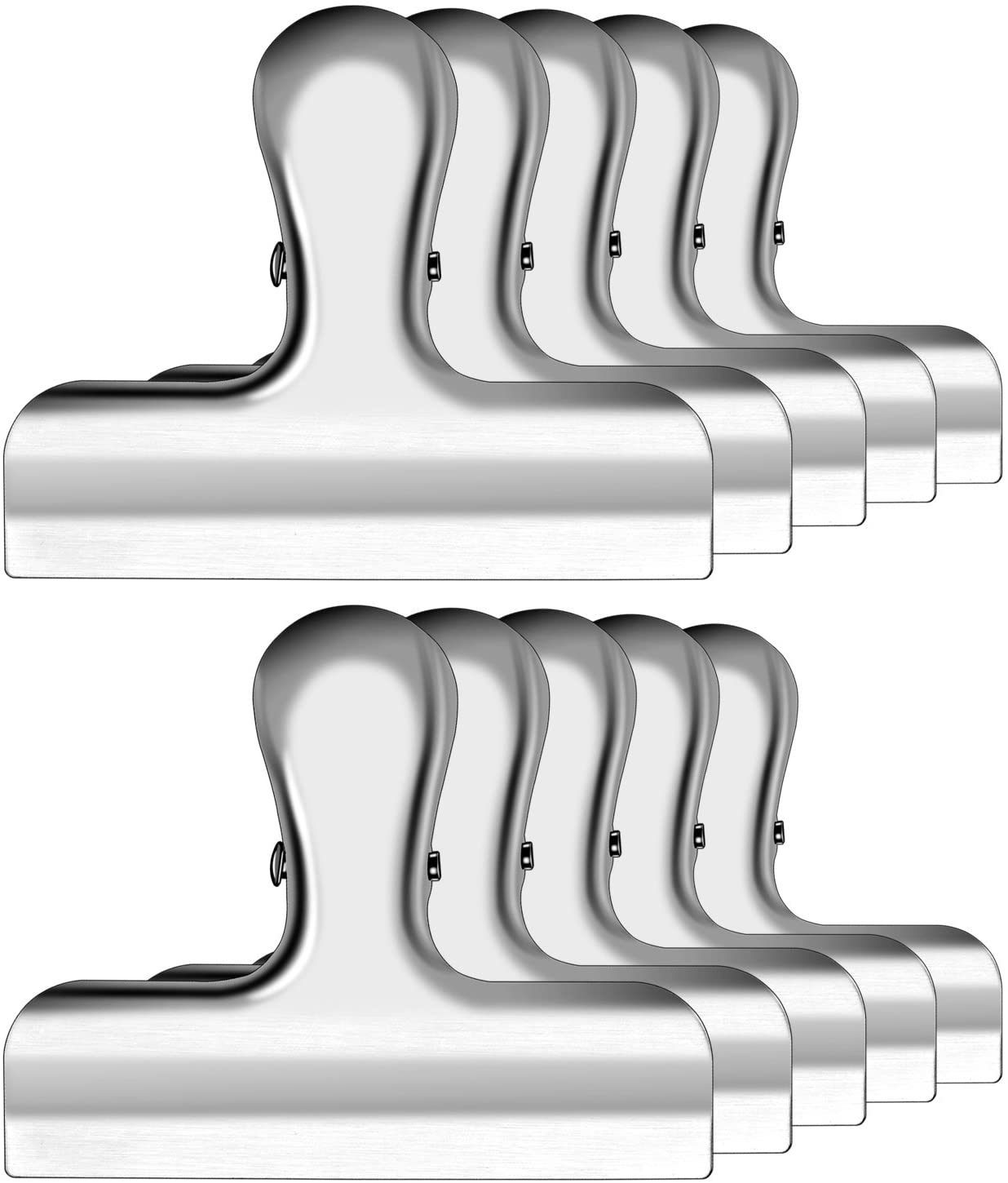 IPOW Family Round Corner Bag Clips, 10-Pack