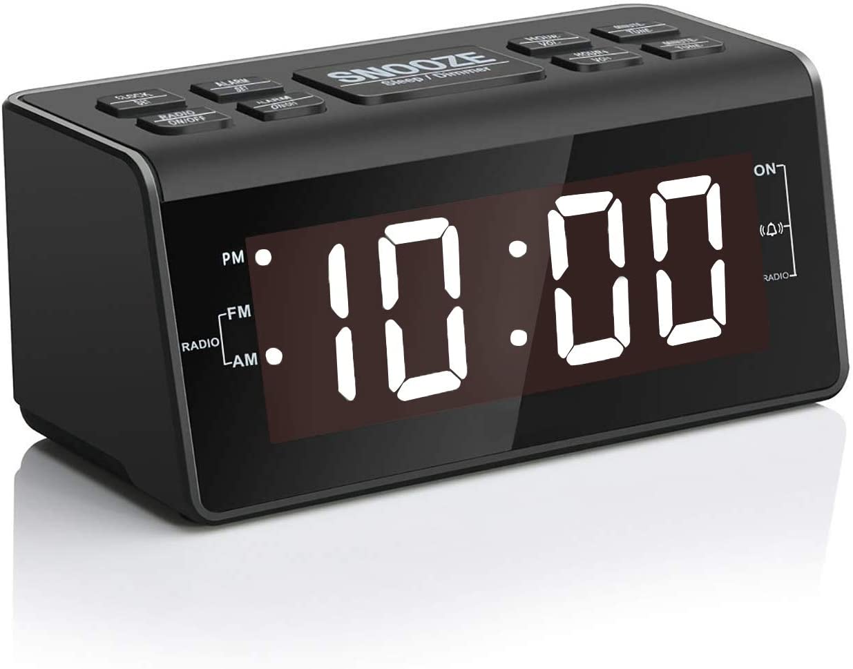 Jingsense Backlit Digital Tuning Alarm Clock Radio