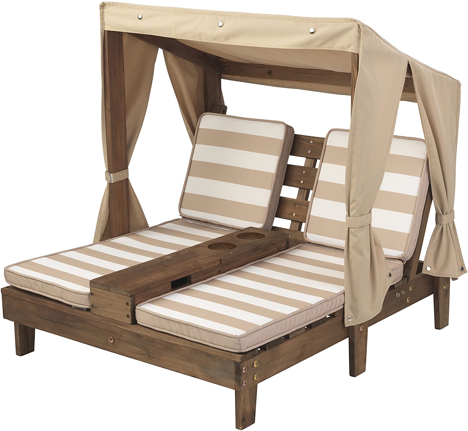 KidKraft 00534 Double Chaise Lounge Canopy Patio Chair