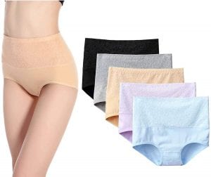 Kinyanco Sweat-Free High Waist Underwear, 5-Pack