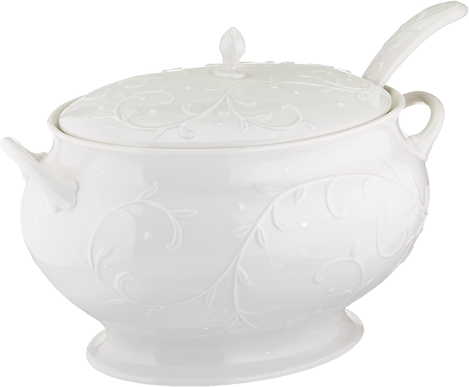 Lenox 830294 Opal Innocence Carved Covered Soup Tureen