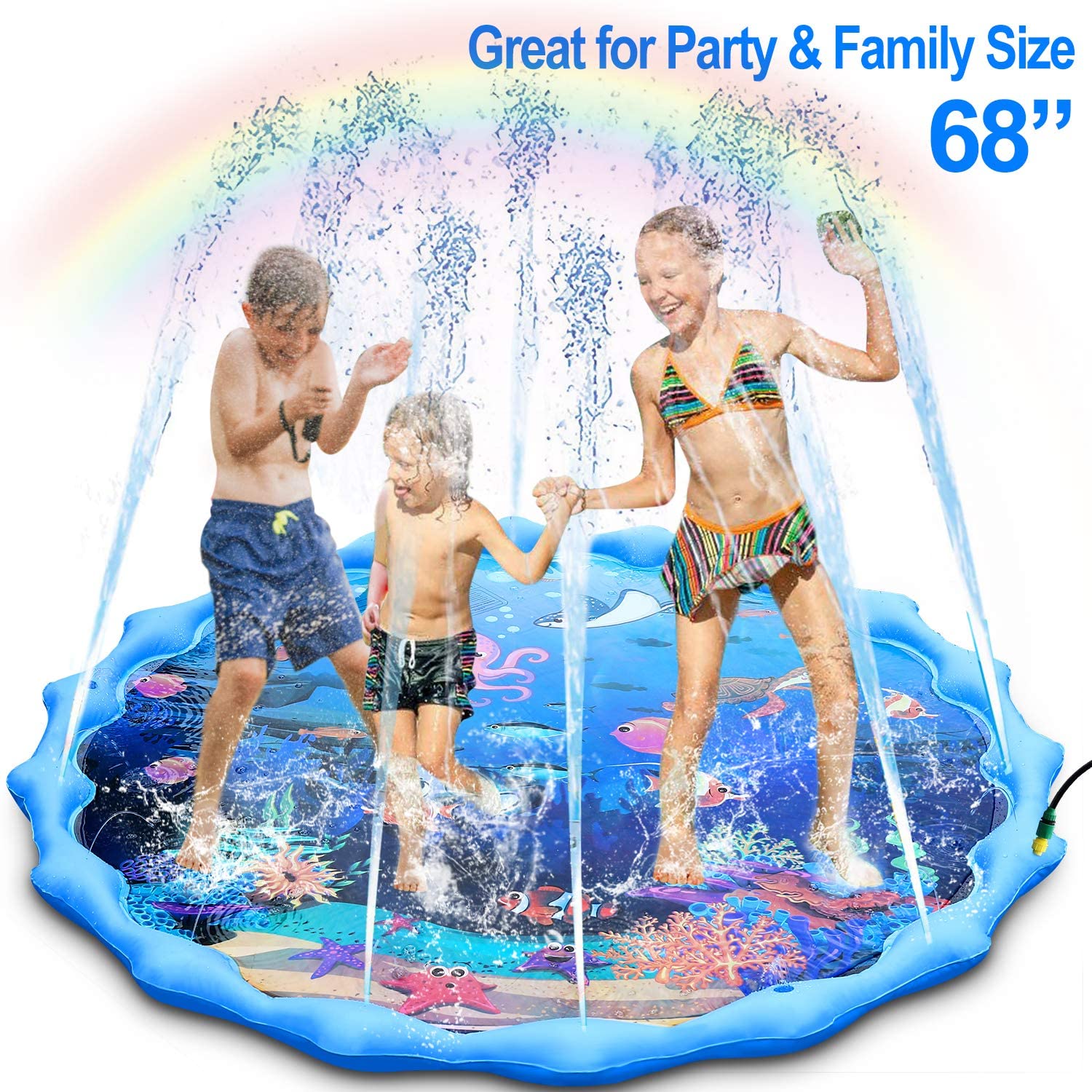 Magicfun Ocean Life Inflatable Splash Pad