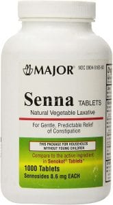 Major Pharmaceuticals Senna Constipation Control Vegetable Stool Softener