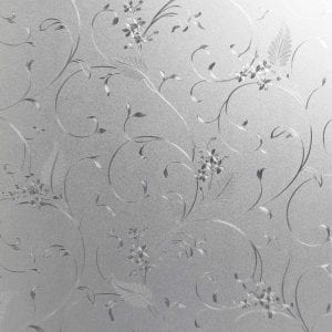 Mikomer Little Flowers Static Cling Privacy Decorative Window Film, 35×78.7-Inch