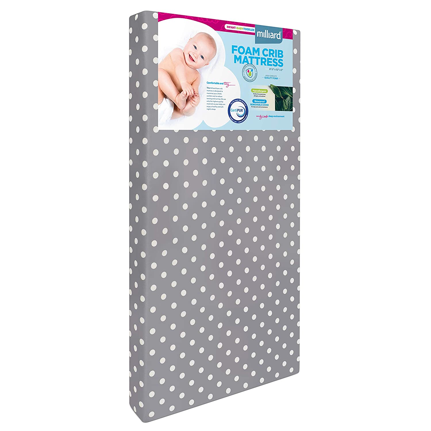 Milliard Removable Cover Infant Crib Mattress