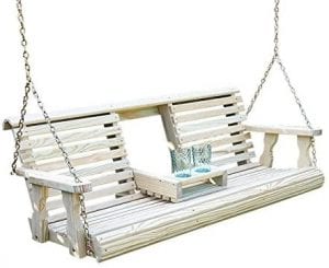 Porchgate Amish Rollback Console Hanging Porch Swing