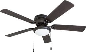 Portage Bay Traditional Ceiling Fan For Bedroom, 52-Inch