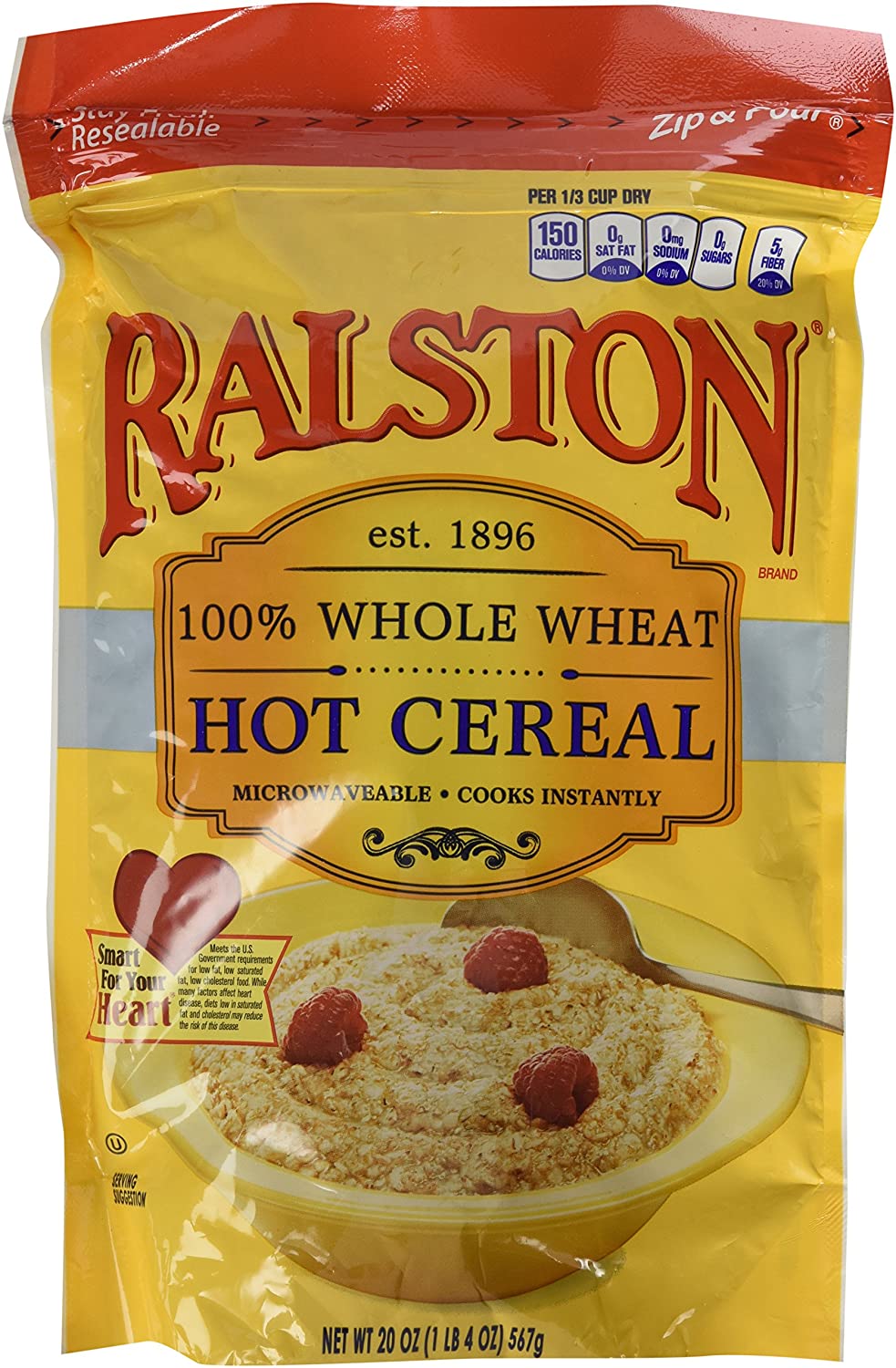 Ralston 100% Whole Wheat Hot Cereal, 3-Pack
