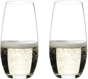 Riedel O Wine Crystal Glass Stemless Champagne Flutes, Set Of 2