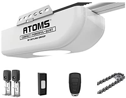 Includes 2 Remotes & Mounting Materials TOPENS CASAR800 Garage Door Opener Strong Chain Drive 800N Electric Garage Door Motor Operator Kit Ultra-Quiet & Ultimate Security with Durable DC Motor