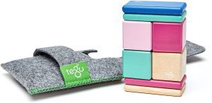 Tegu Wood Eco-Friendly Magnetic Block Set, 8-Piece