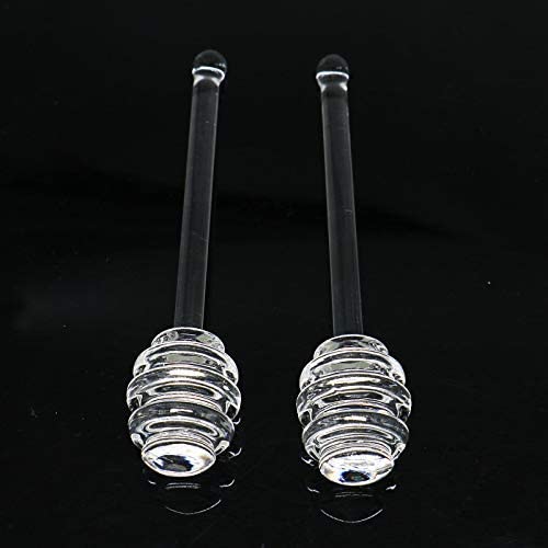 2 Pack BPA Free Honey and Syrup Dipper Stick Server Honey Spoon