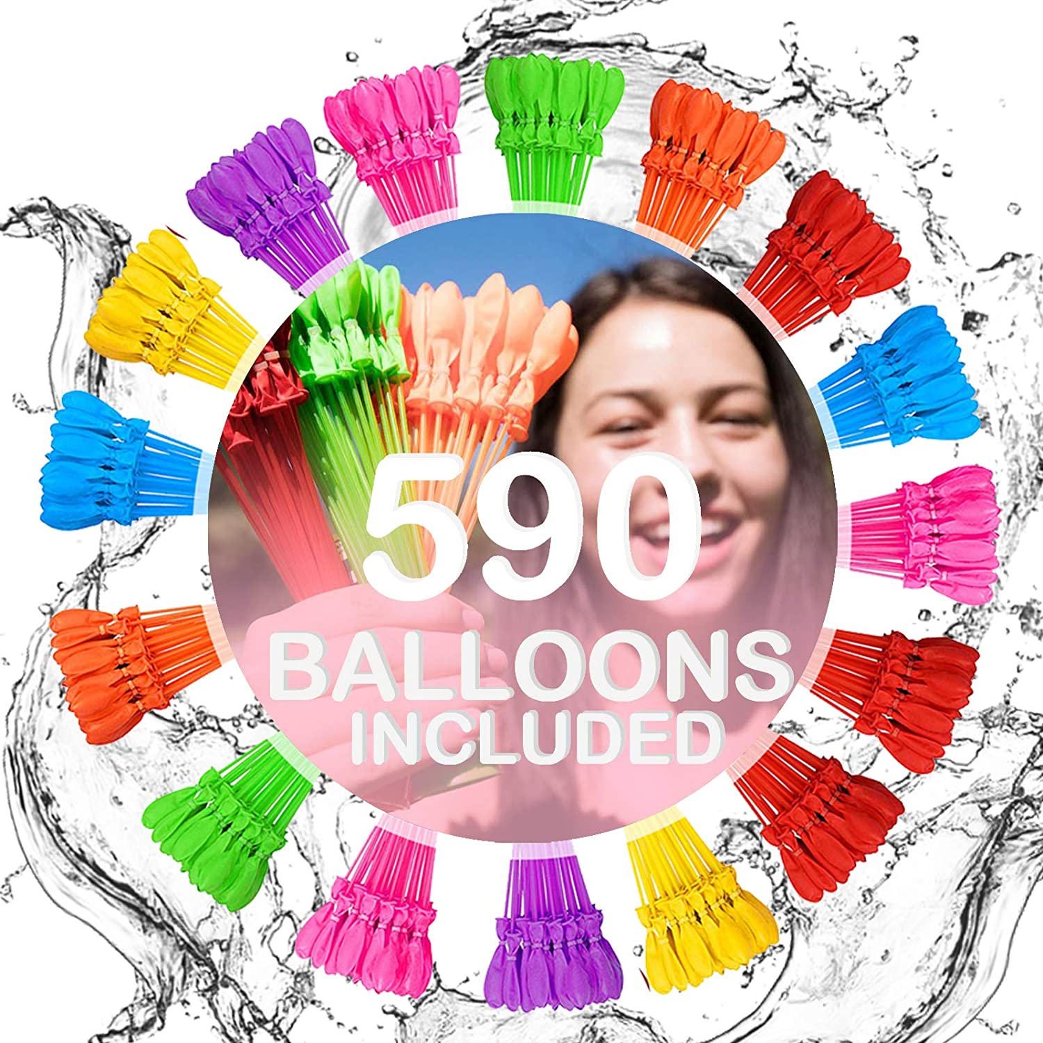 Tiny Balier Easy Quick Fill Water Balloons, 592-Pack