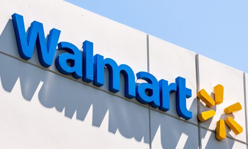 Walmart sign on store