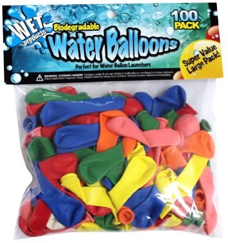Wet Products Biodegradable Water Balloons, 100-Pack