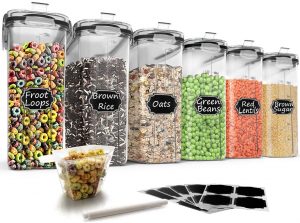 Wildone Food Fresh Cereal Container Set, 6-Piece