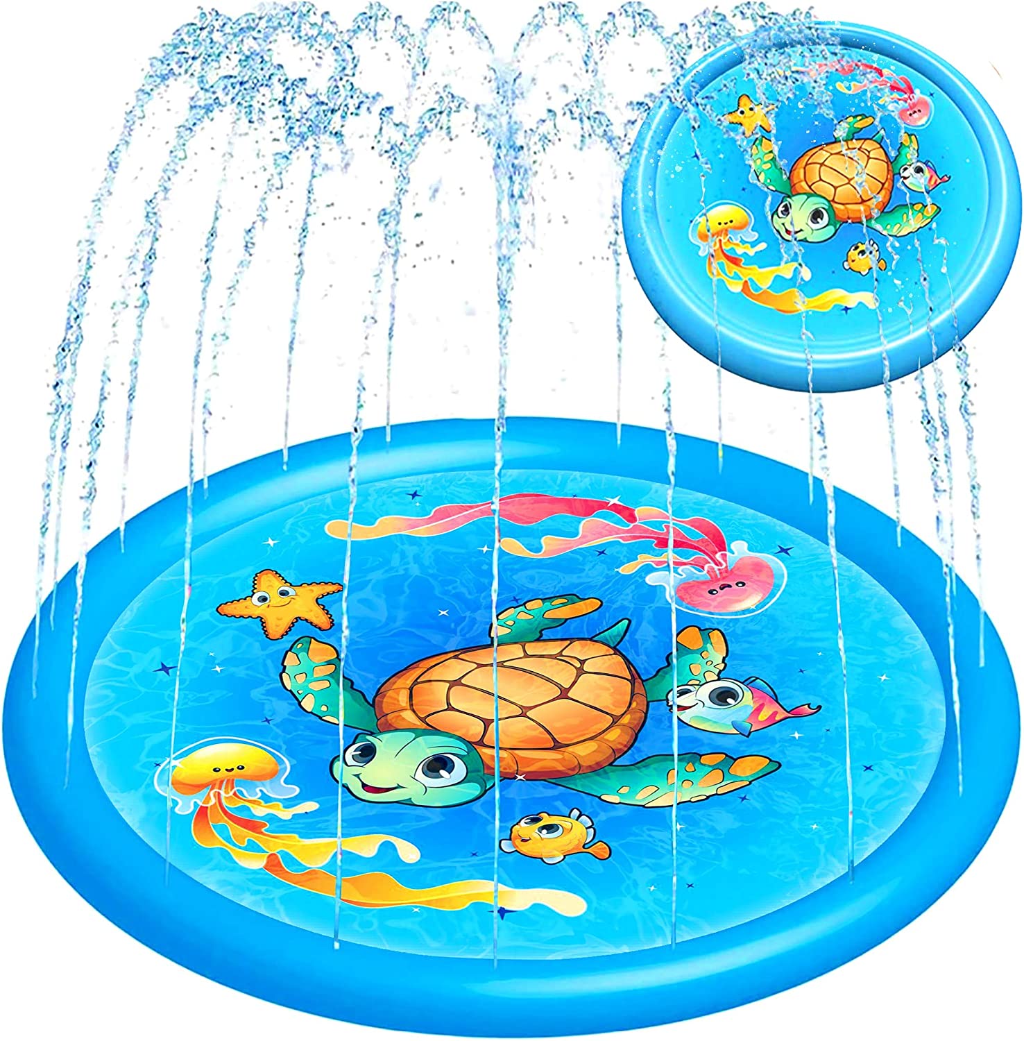 Zen Laboratory Sea Turtle Inflatable Splash Pad