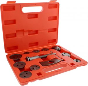 ABN Long-Lasting Caliper Disc Brake Wind Back Tool Kit, 18-Piece