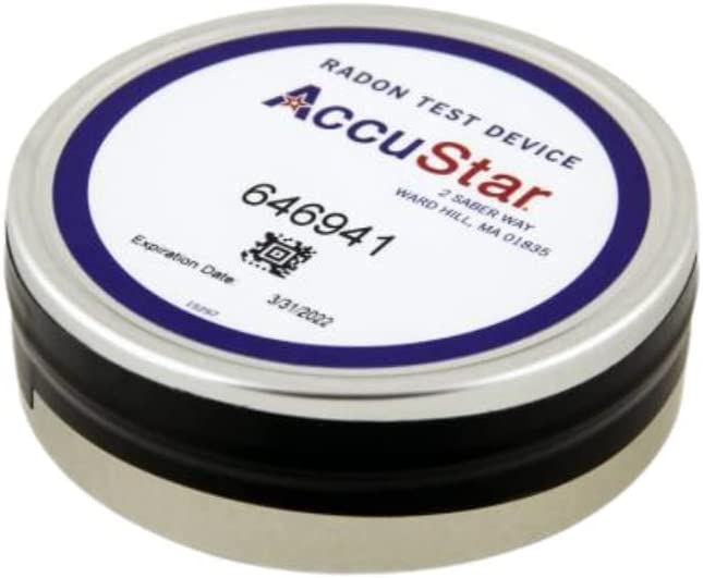 AccuStar Charcoal Certified Results Radon Gas Test Kit