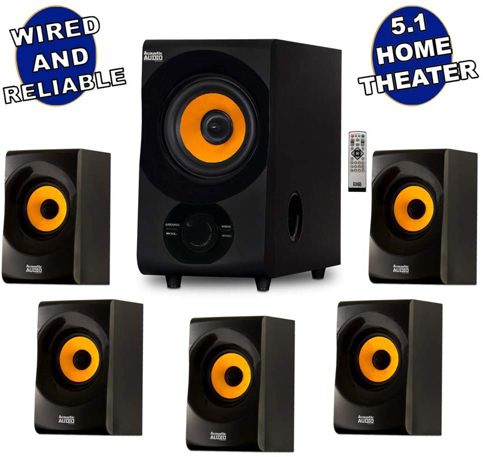 Acoustic Audio AA5170 Bluetooth Home Theater Surround Sound System