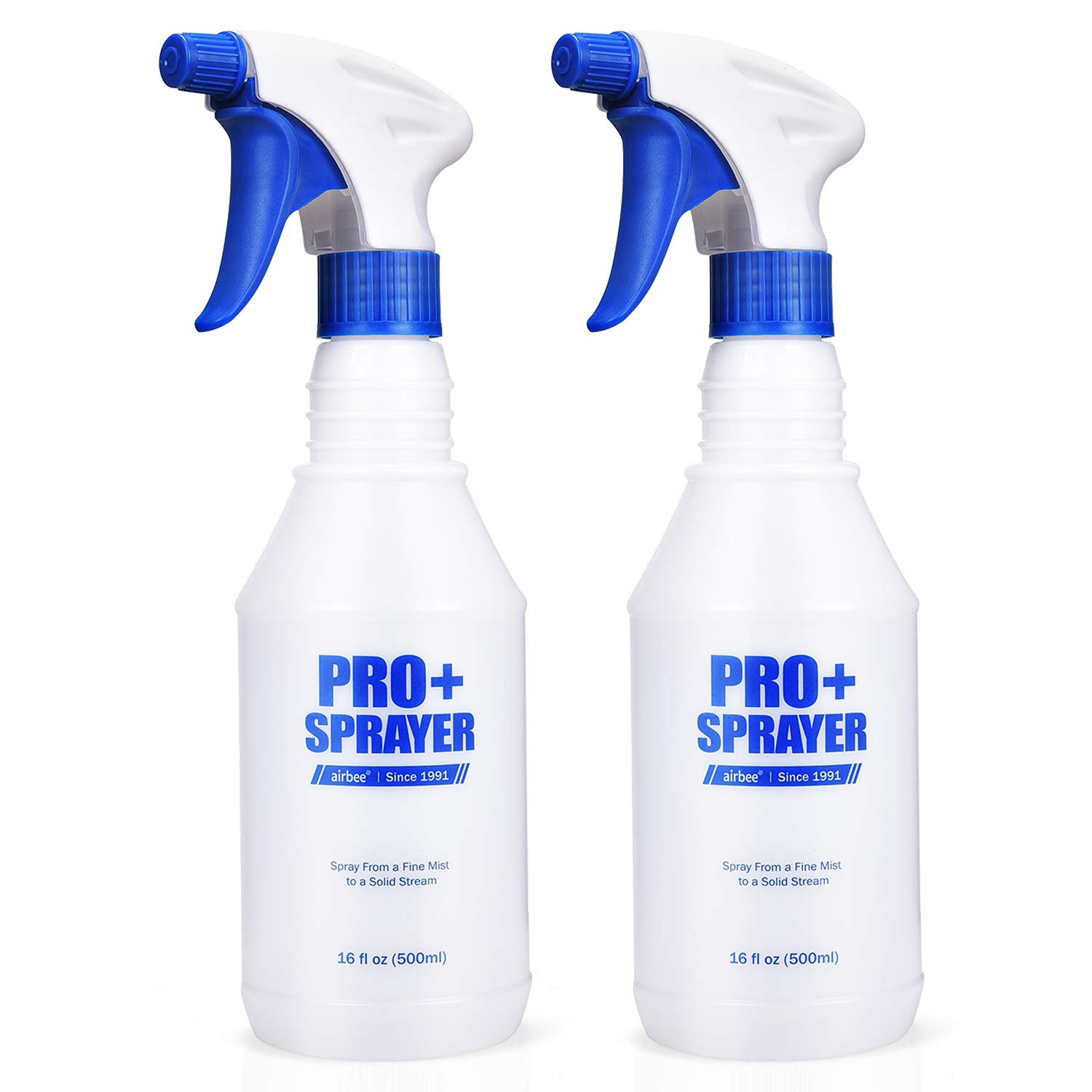 Airbee Pro+ Sprayer Plastic Spray Bottles, 2-Pack
