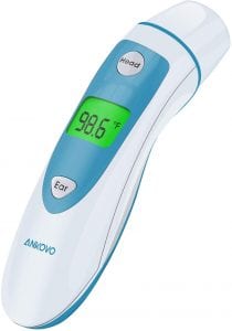 ANKOVO Digital Infrared Forehead And Ear Thermometer