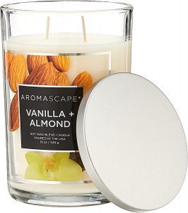 Aromascape PT41907 Soy Wax Vanilla & Almond Candle