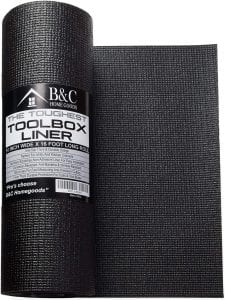 B&C Home Goods Adjustable Non-Slip Toolbox Liner