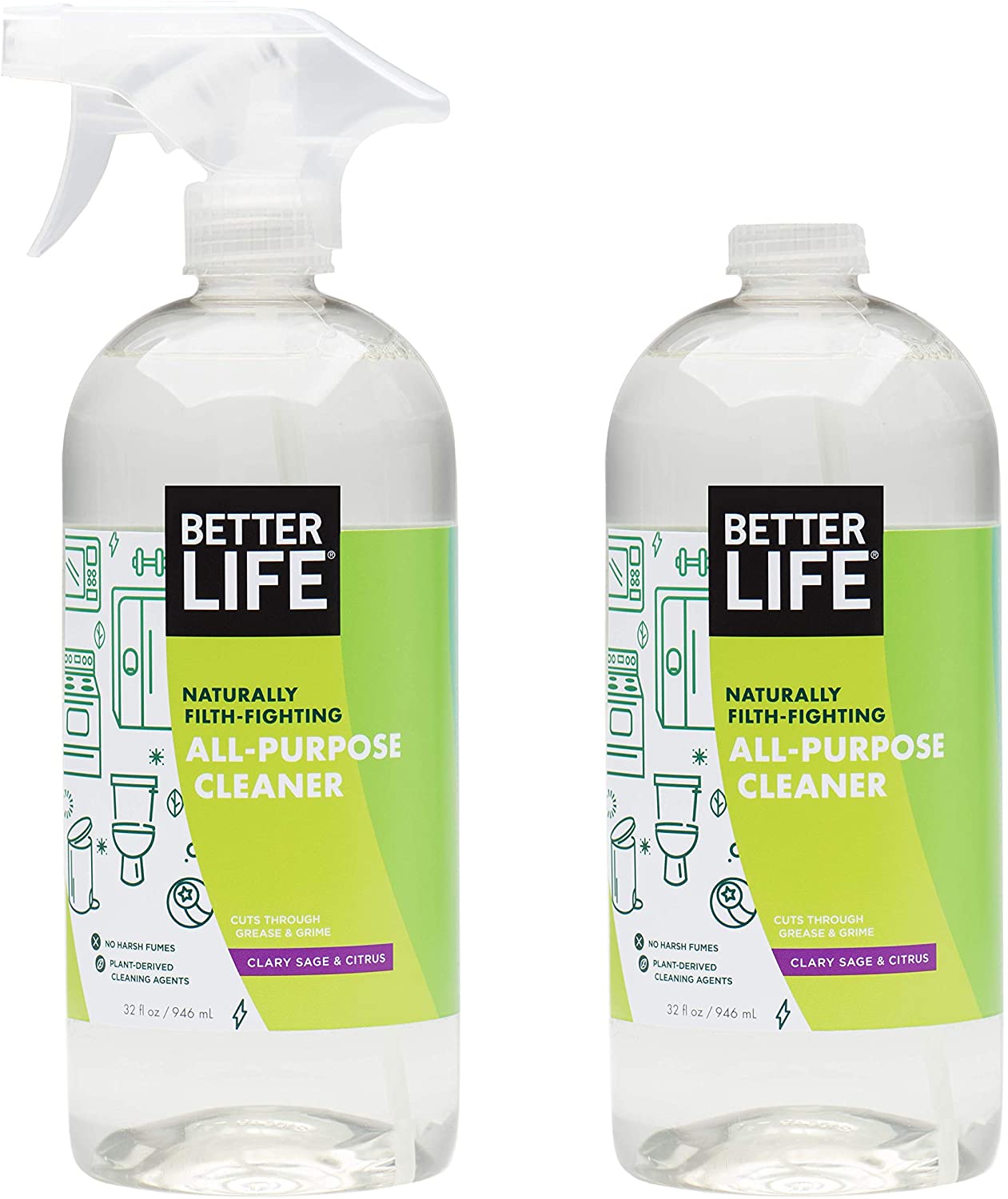 Better Life Biodegradable Plant-Based Toy Cleaner, 2-Pack