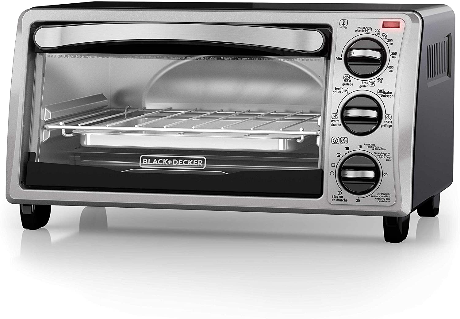 Black+Decker TO1313SBD Even Heating Removable Tray Toaster Oven