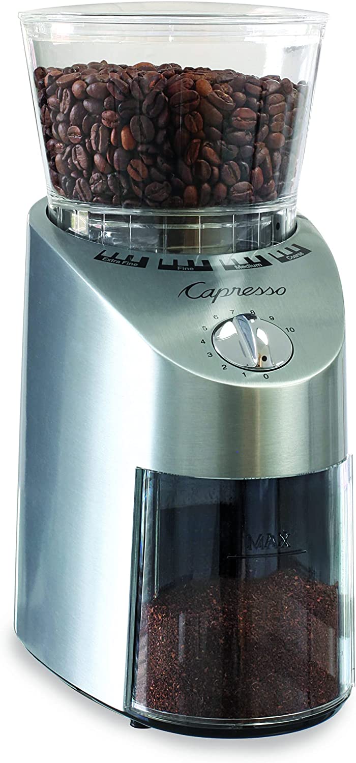 Capresso 565.05 Stainless Infinity Conical Burr Grinder