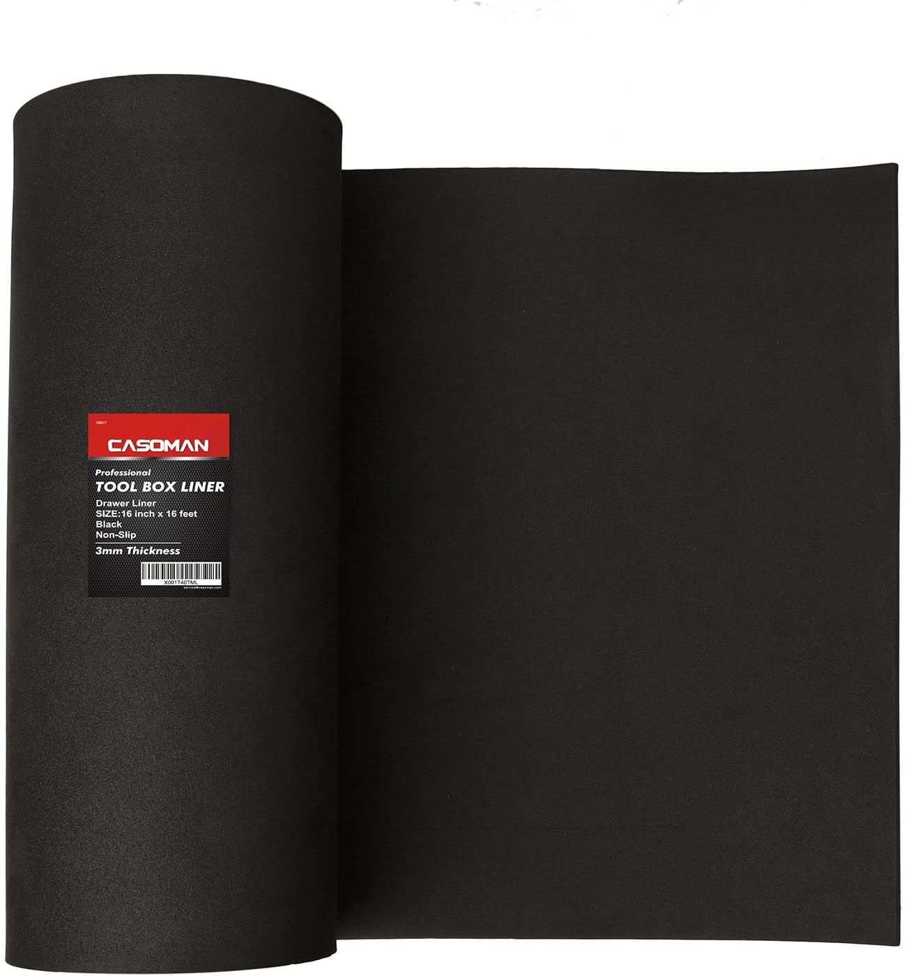 Black 18 inch x 24 feet Non-Slip Shelf Liner Is Perfect For Protecting Your Tools These Thick Cabinet Liners Are Easily Adjustable To Fit Any Space Professional Tool Box Liner and Drawer Liner 