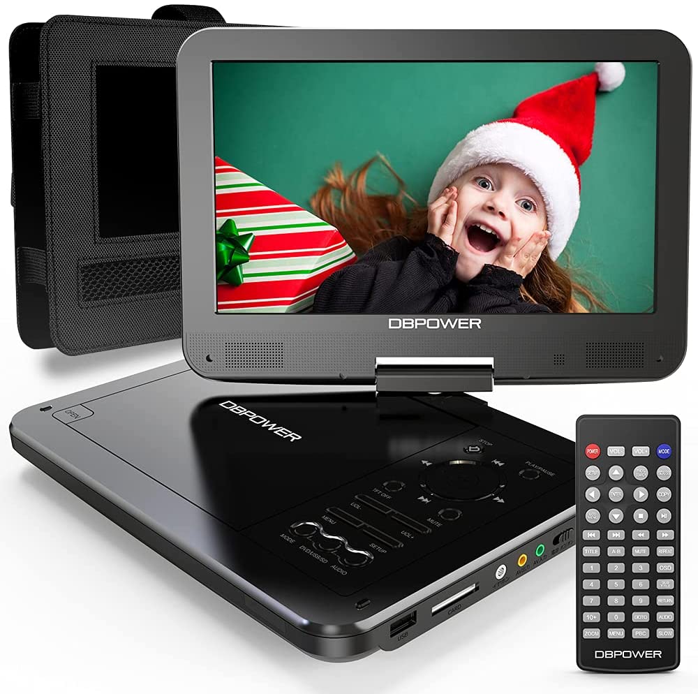 DBPOWER Rotating Portable DVD Player, 12-Inch