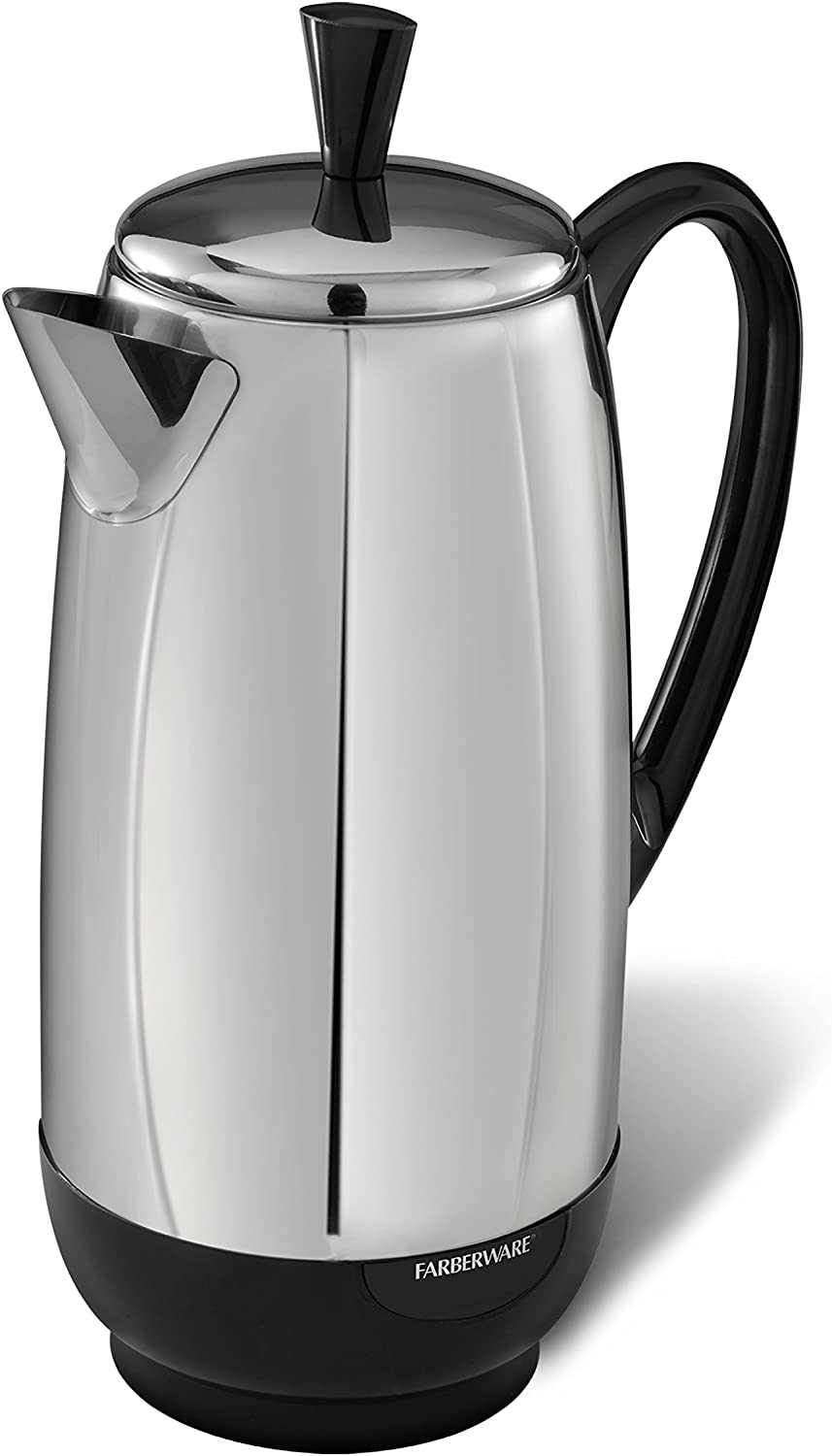 Farberware FCP412 Stainless Steel Coffee Percolator, 12-Cup