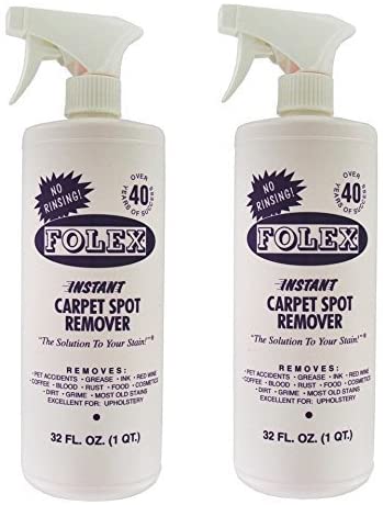 Folex Instant Odor-Free Carpet Stain Remover, 2-Pack