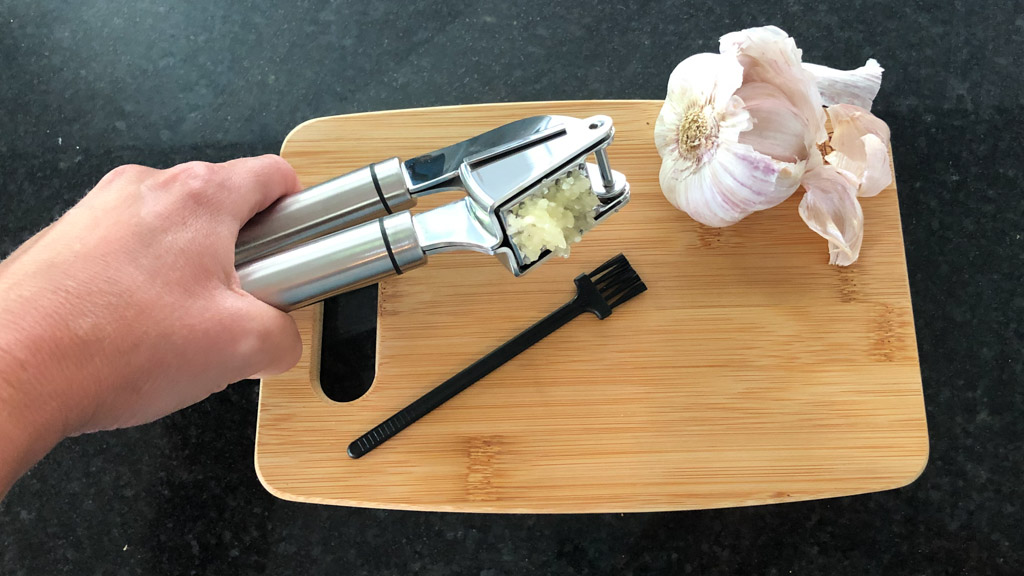 OXO Good Grips Large Capacity Garlic Press with Cleaner – Hemlock Hardware