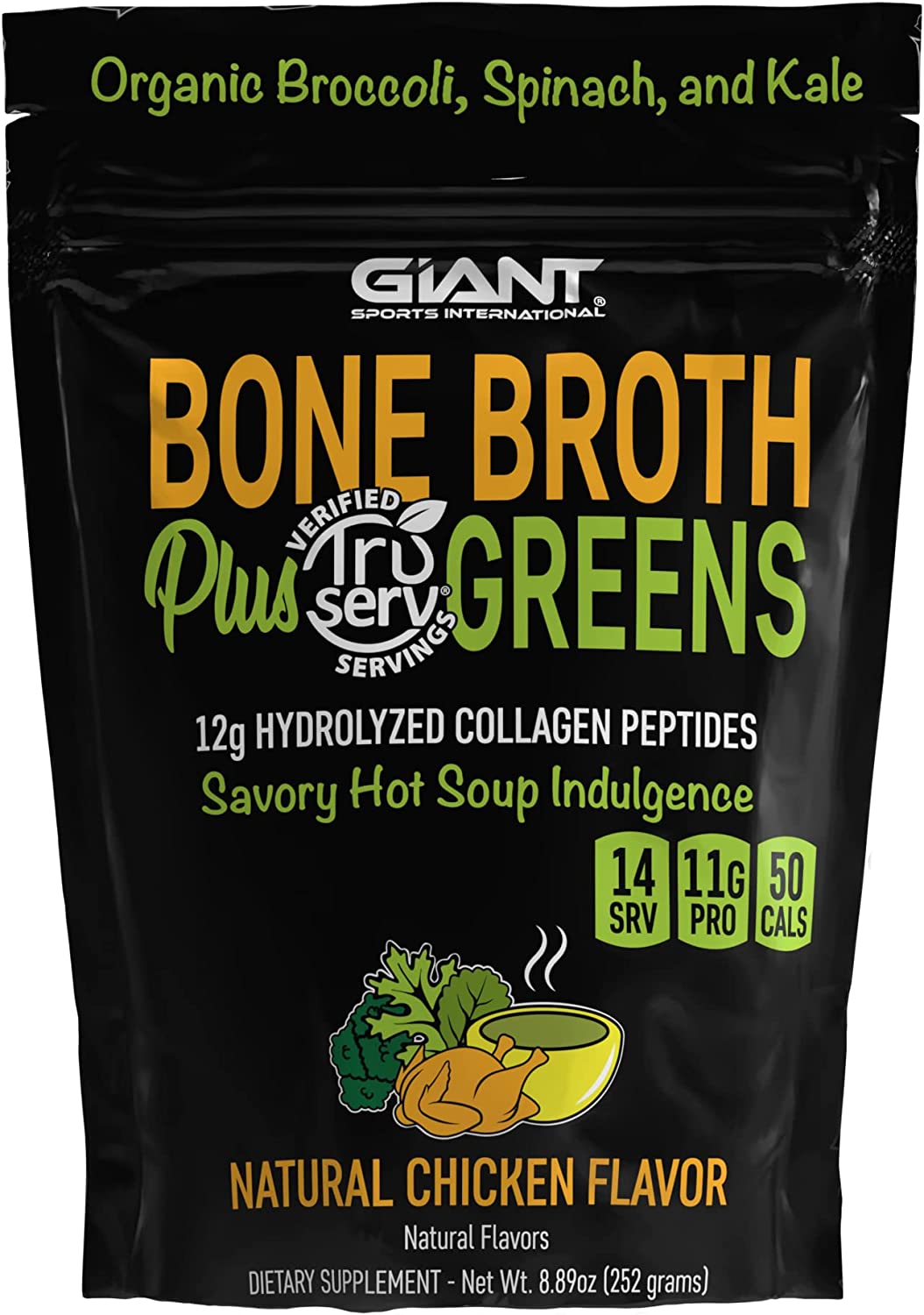 Giant Sports Eco-Friendly Natural Bone Broth Powder