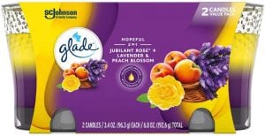Glade Jubilant Essential Oil Candles, 2-Pack
