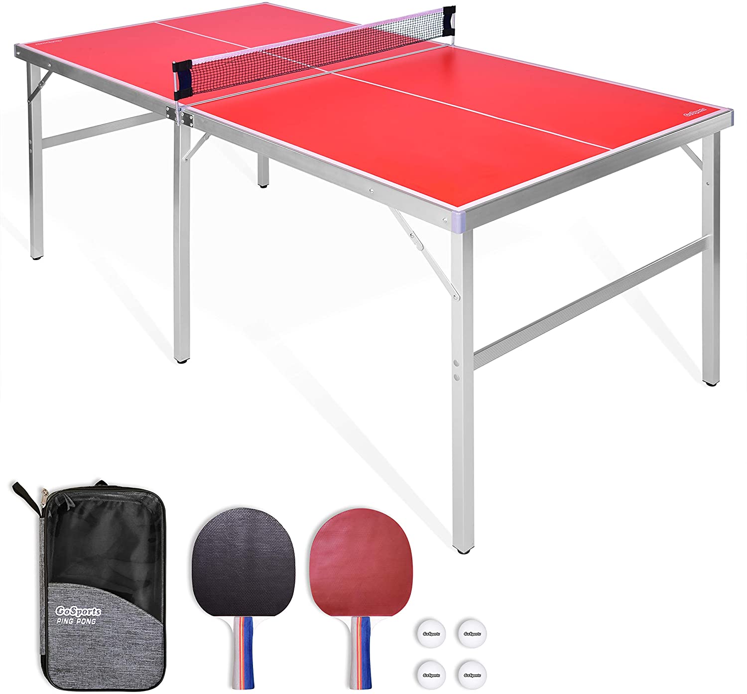 GoSports Lightweight Aluminum Ping Pong Table