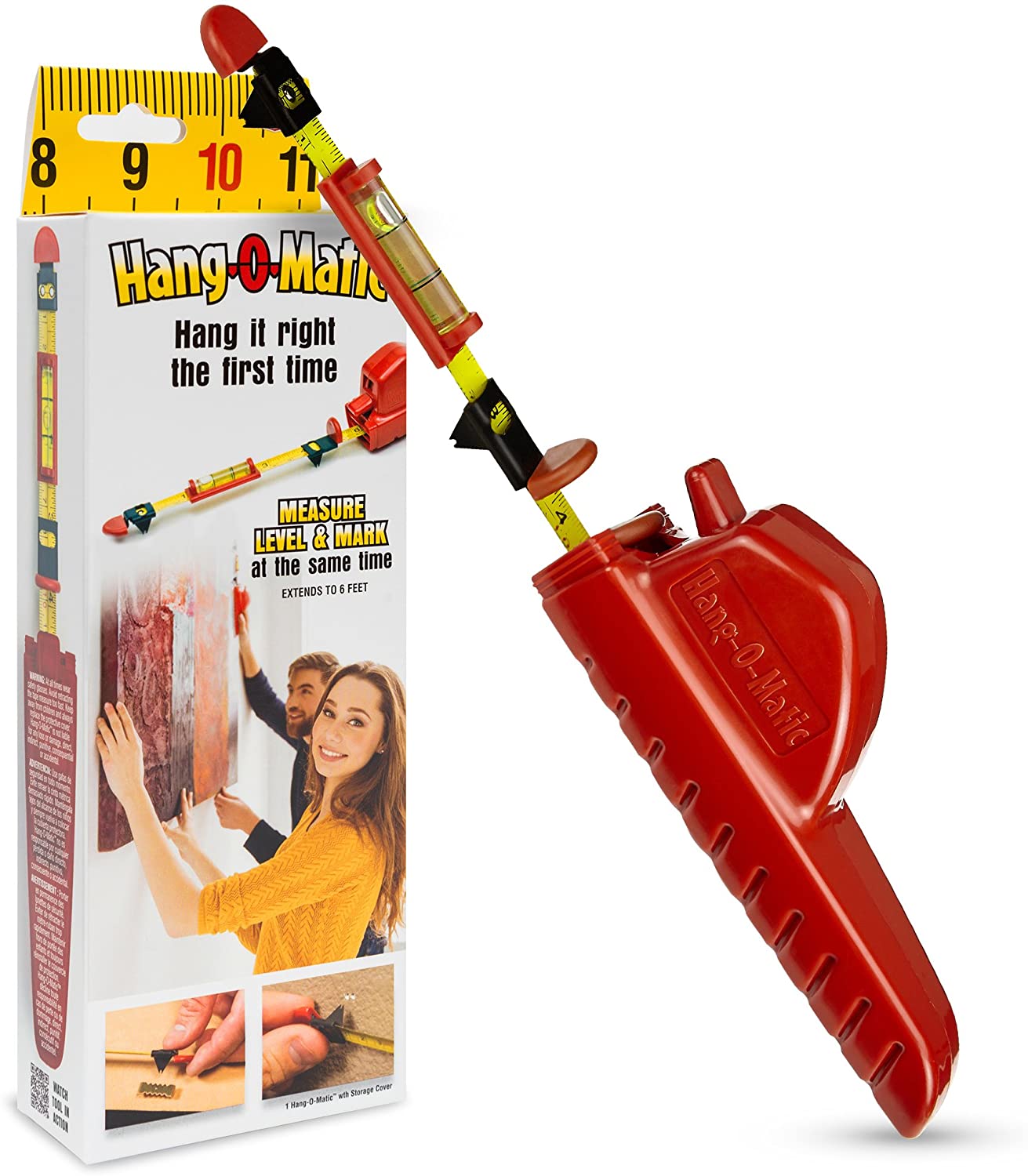Hang-O-Matic Compact Sliding Pins Picture Hanging Tool