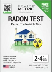 Health Metric Radon Test Kit