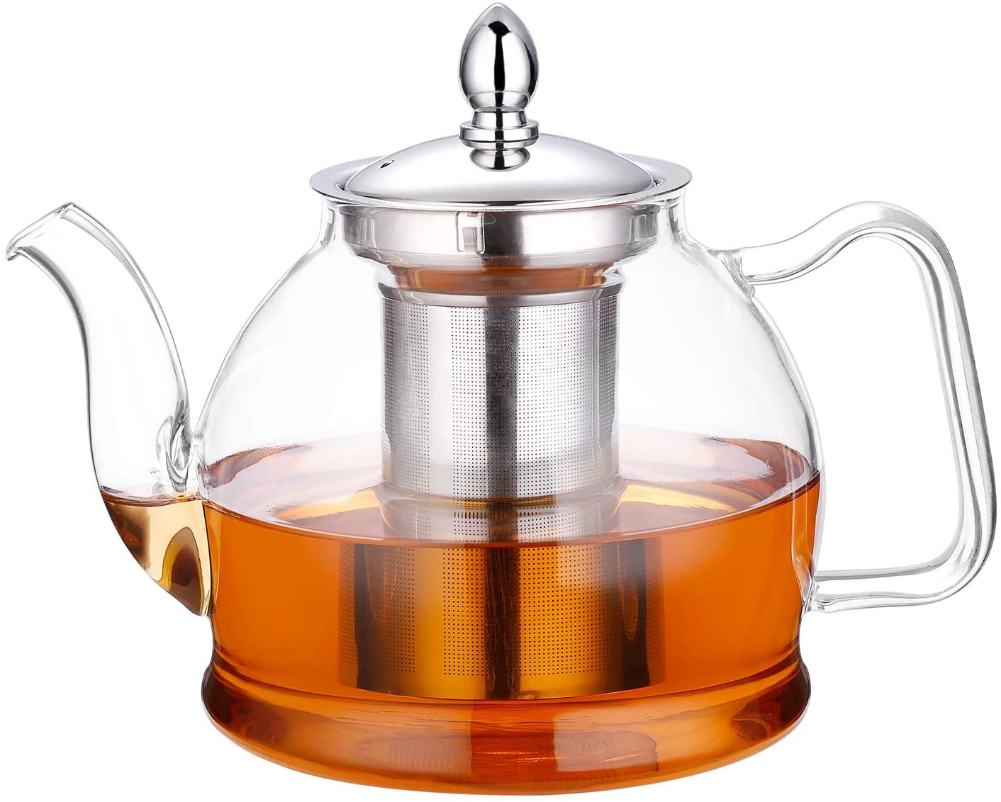 Hiware Stovetop Safe Removable Infuser Blooming & Loose Leaf Tea Pot Kettle, 1000ml