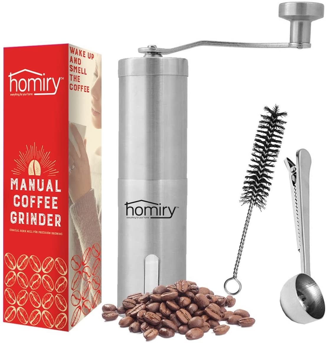 Homiry Precision Manual Coffee Bean Grinder