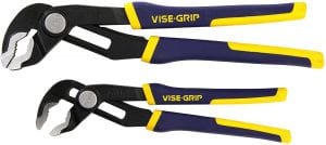 IRWIN 2078709 Vise-Grip GrooveLock V-Jaw Pliers, 2-Piece