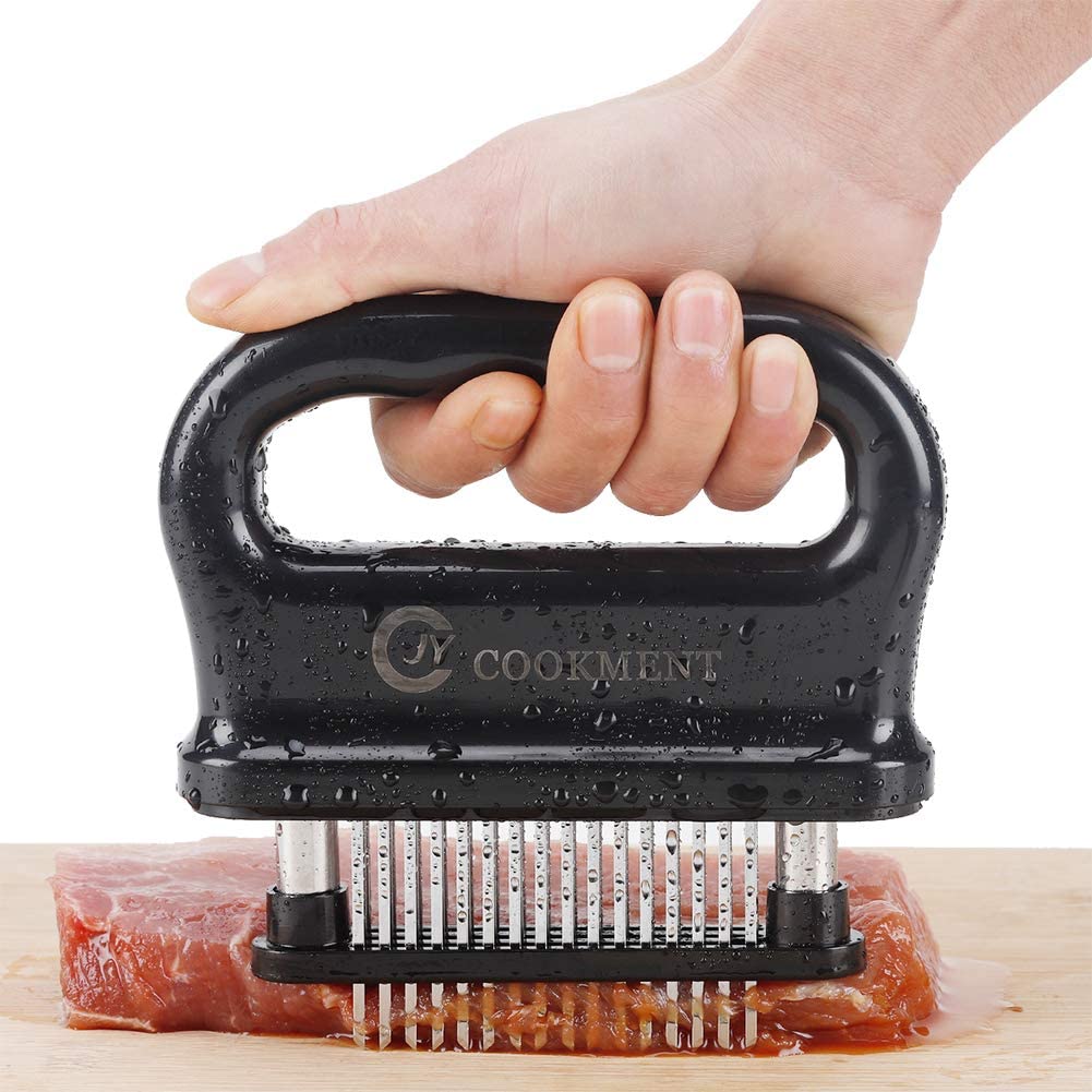 JY COOKMENT Ultra Sharp Stainless Steel Needle Blades Meat Tenderizer
