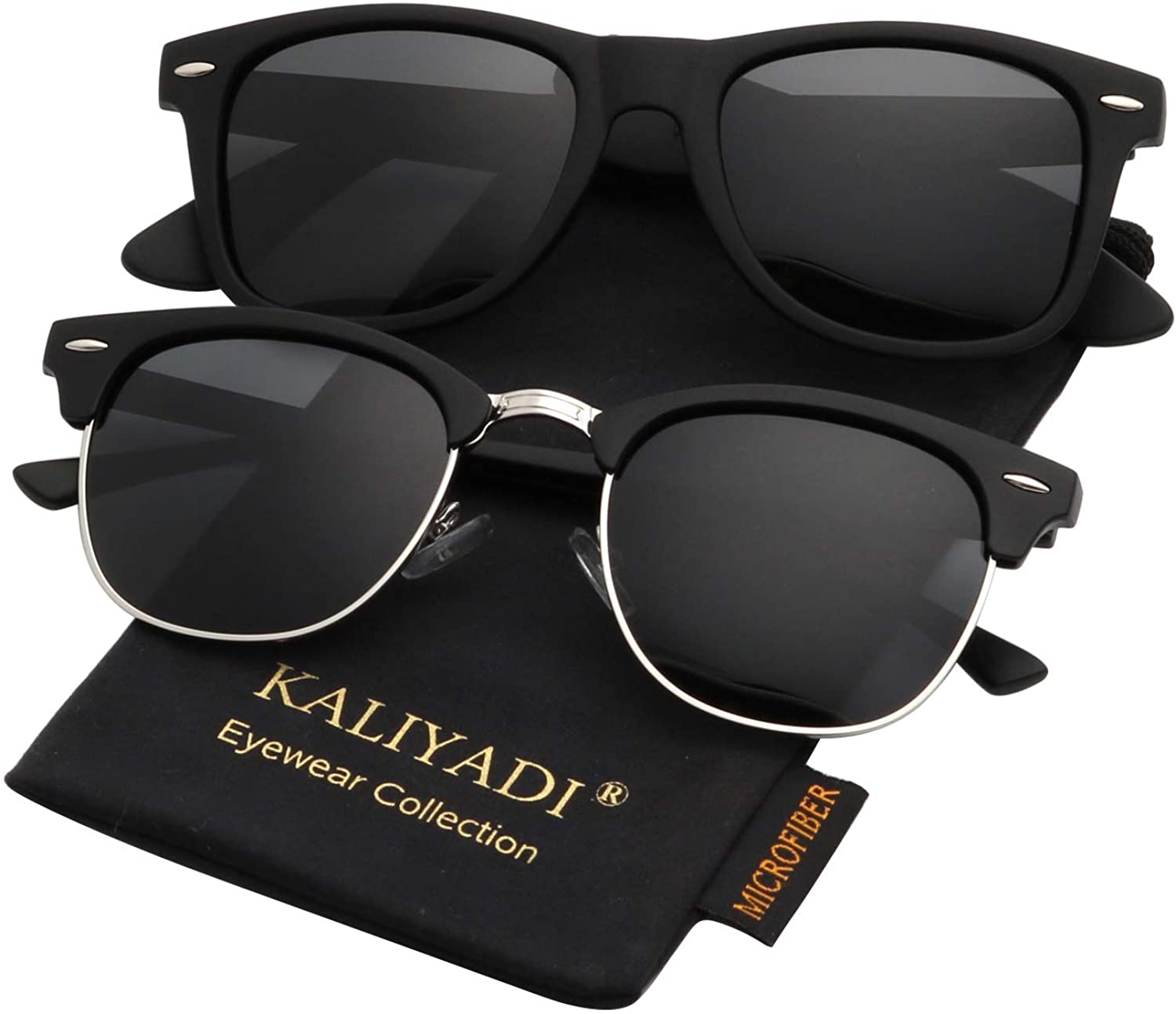 KALIYADI Anti-Reflective Antioxidant Women’s Sunglasses, 2-Pack